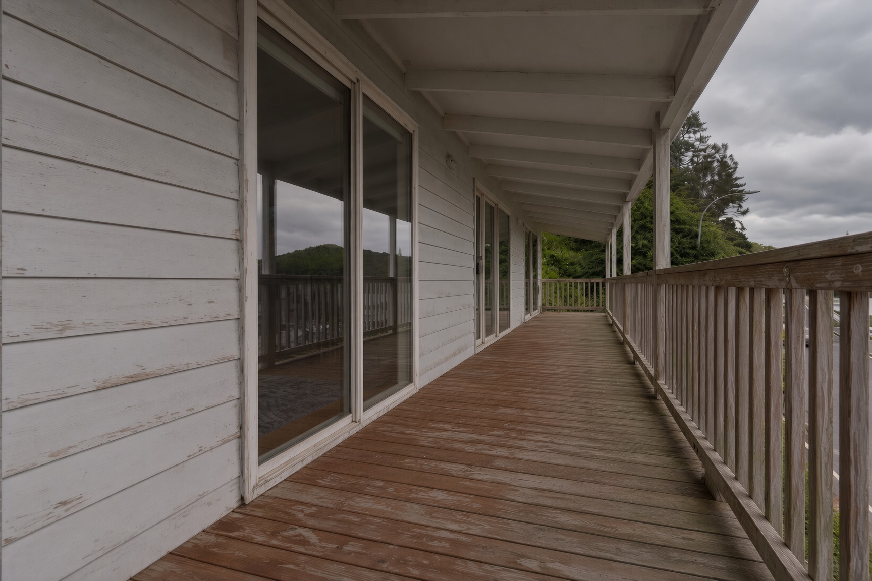 Weathered Deck & Porch Restoration before painting